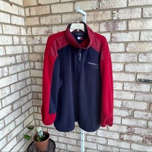 Tommy Hilfiger Red Blue Fleece Jacket XXL